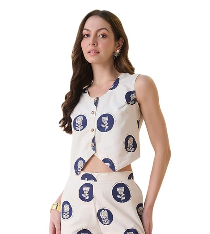 Stylum Women Floral Printed Cotton Flex Peplum Top