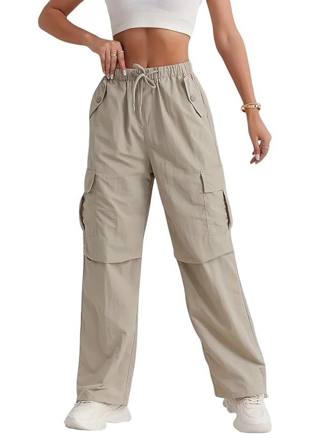 LITZO Cotton Cargo Pants for Women || Womens Cargo Pant (L-51-55)