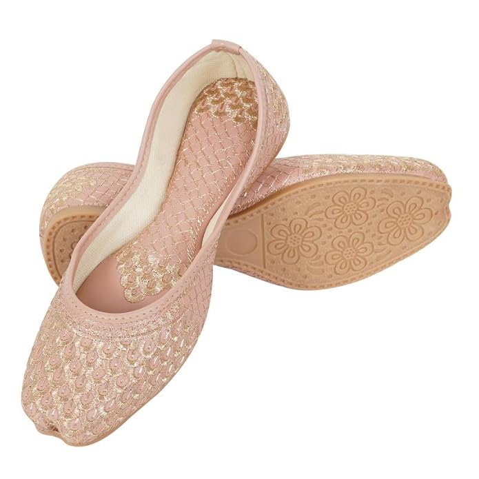 DFR Women Juti | Embroidered Rajasthani Mojari Girls Shoe