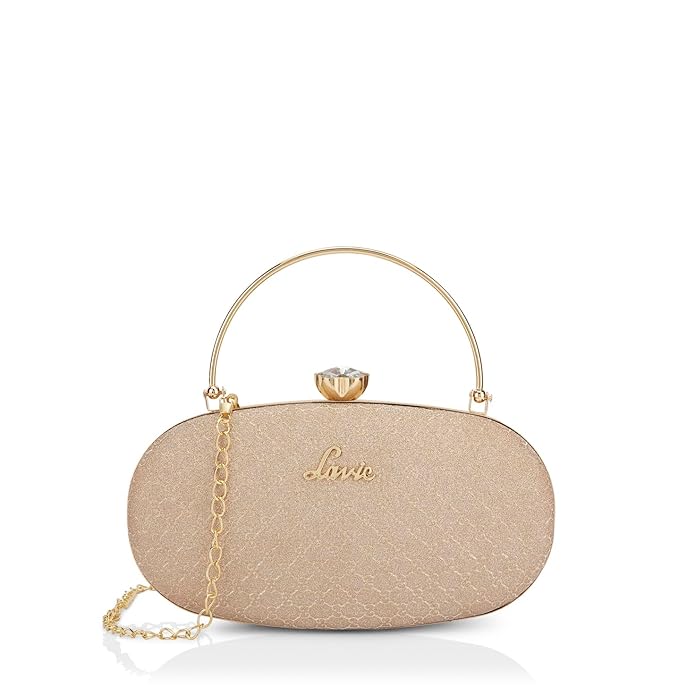 Lavie Women Jazz Ovel Handle Framed Clutch | Ladies Purse Handbag | Gift for Women