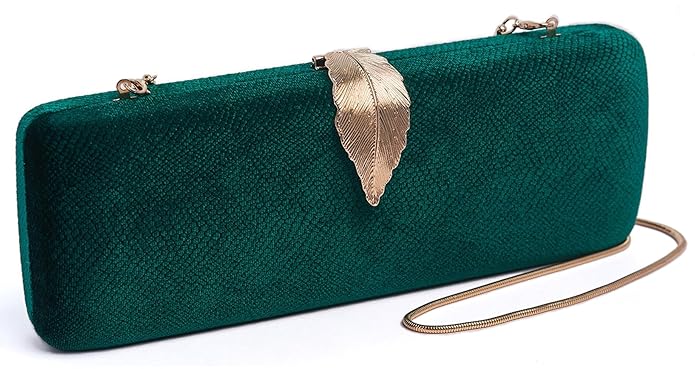 INOVERA (LABEL) Clutch Bags for Women, Girls - Ladies Stylish Evening Party Hand Clutches - Wedding Bridal Purse - Crossbody Sling Bag with Chain Strap