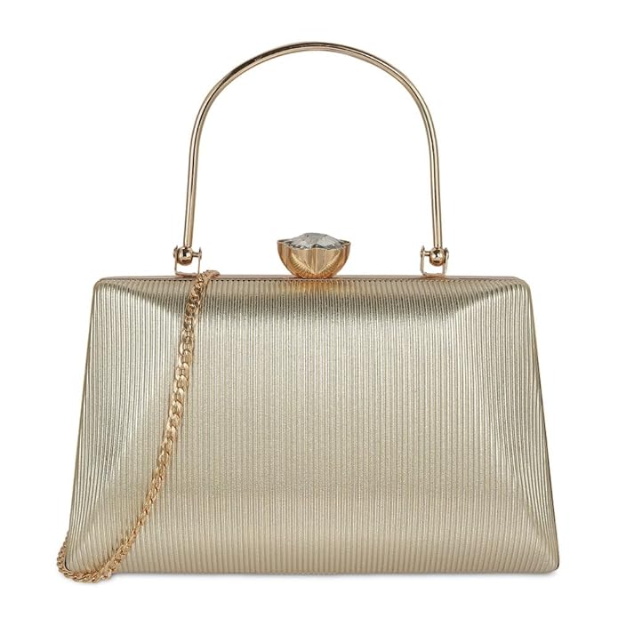 Mochi Women Fashionable Faux Leather Party Clutchs