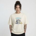 Hustle Cat Oversized T-Shirt for Women