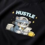 Hustle Cat Oversized T-Shirt for Women