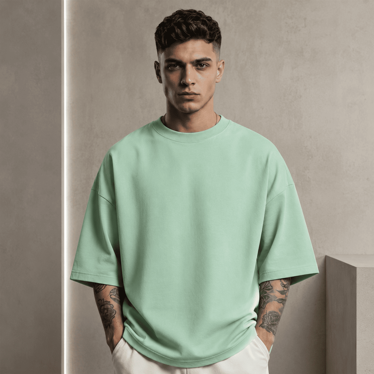 Oversized Mint Green Tee