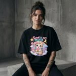 Sweet & Magical Kitten Unicorn Graphic T-Shirt for Girls