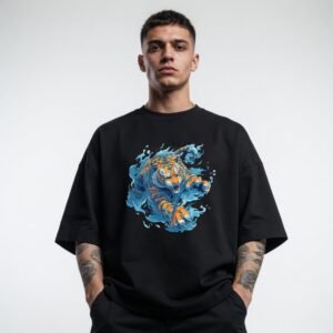 Roaring Tiger Splash Graphic T-Shirt