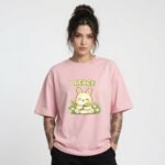 Peace Bunny Oversized T-Shirt for Women
