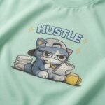 Hustle Cat Oversized T-Shirt for Women