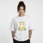 Peace Bunny Oversized T-Shirt for Women