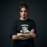 Hustle Cat Oversized T-Shirt for Women