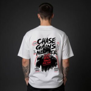 Chase Gains Never Graphic Gym T-Shirt