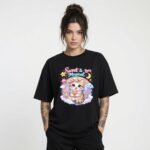 Sweet & Magical Kitten Unicorn Graphic T-Shirt for Girls