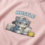 Hustle Cat Oversized T-Shirt for Women