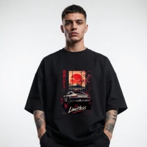 Limitless JDM Sunset Car Graphic T-Shirt