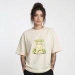 Peace Bunny Oversized T-Shirt for Women