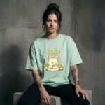 Peace Bunny Oversized T-Shirt for Women