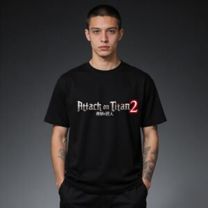 Attack on Titan Oversized T-Shirt for Men | Anime Logo Graphic Streetwear Tee