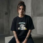 Hustle Cat Oversized T-Shirt for Women