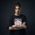Sweet & Magical Kitten Unicorn Graphic T-Shirt for Girls